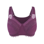 Claret Silk Back Support Cotton Sports Bra (Multiple colors available)-7