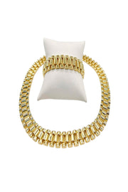 14KT GOLD PLATED 16mm CHAIN BRACELET-0