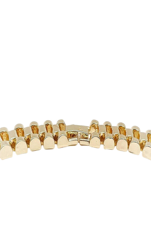 14KT GOLD PLATED 16mm CHAIN BRACELET-1