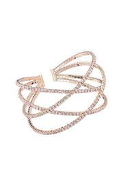 RHINESTONE CROSSOVER WIRE BRACELET-1