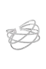 RHINESTONE CROSSOVER WIRE BRACELET-2