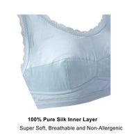 Georgia - Silk Back Support Full Coverage Wireless Organic Cotton Bra-2