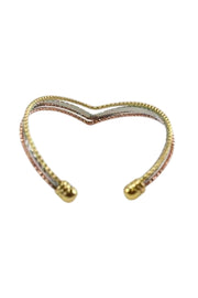 Heart Shaped Triple Band Cuff-3