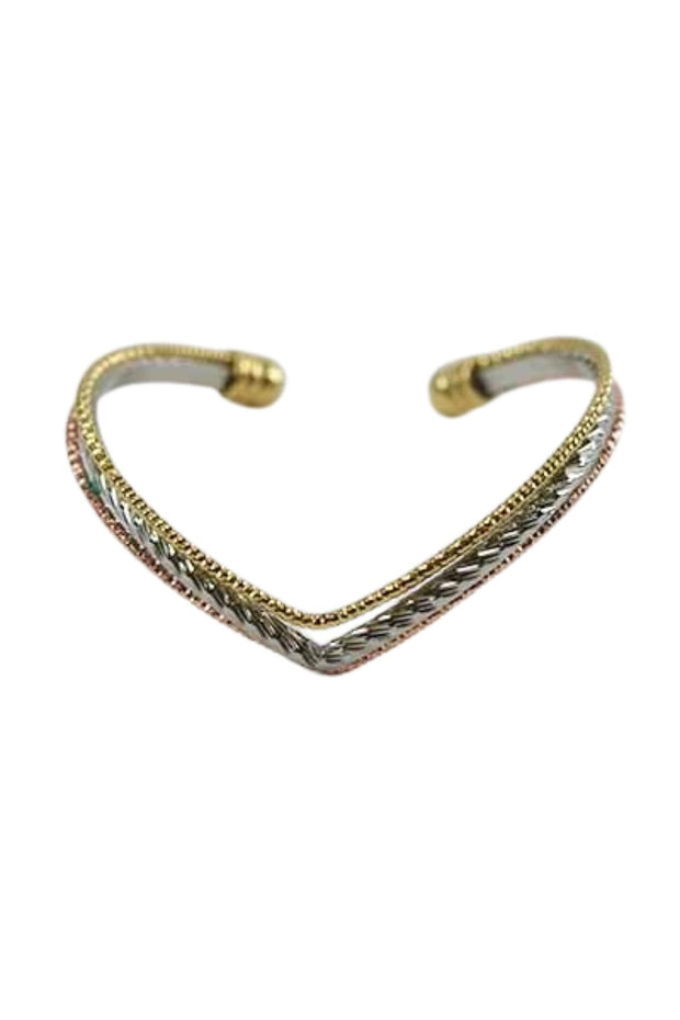 Heart Shaped Triple Band Cuff-1