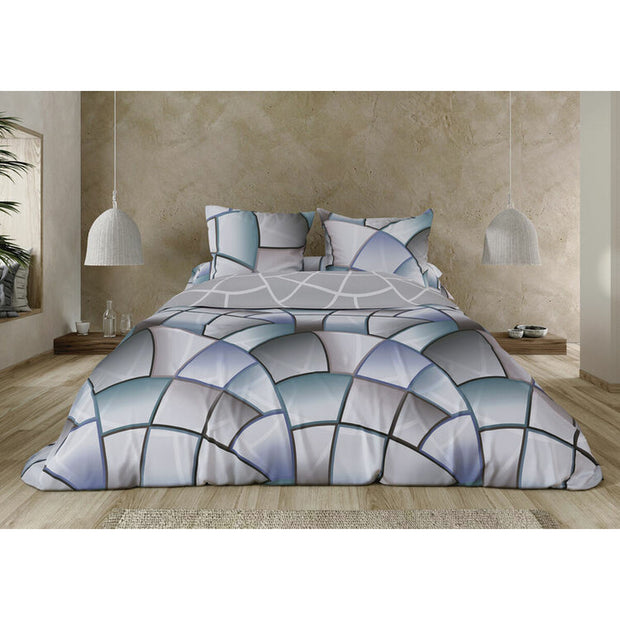 Housse de Couette Pierre Cardin Lucas Gris 144 Fils 180 x 230 cm-2