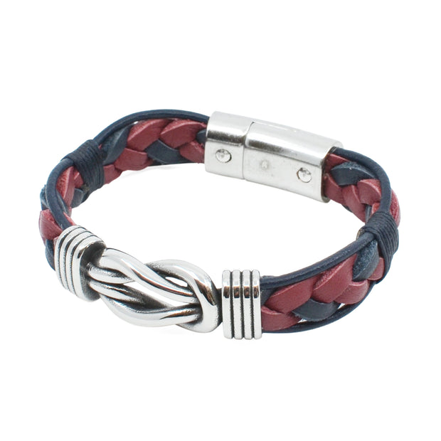 Braided Leather Navarino Bracelet-0