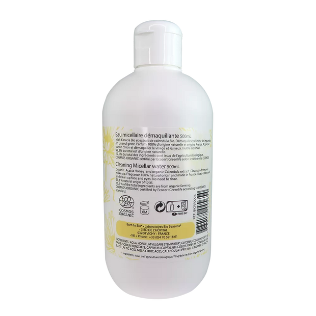 Eau Micellaire Démaquillante Miel Calendula 500mL - Certifiée bio-1