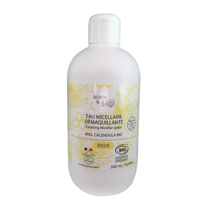 Eau Micellaire Démaquillante Miel Calendula 500mL - Certifiée bio-0