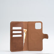 iPhone 12/13 series Full-Grain Leather Folio Case Wallet with MagSafe - Classic 4.0-7