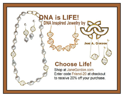 DNA Necklace-18K with pearls-0