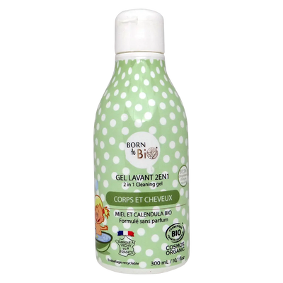 Gel Lavant 2 en 1 pour Bébé 300mL - Certifié bio-0