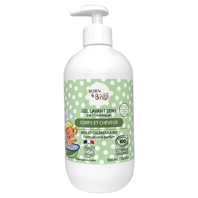 Gel Lavant 2 en 1 pour Bébé 500mL - Certifié bio-0