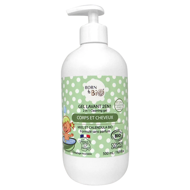 Gel Lavant 2 en 1 pour Bébé 500mL - Certifié bio-0