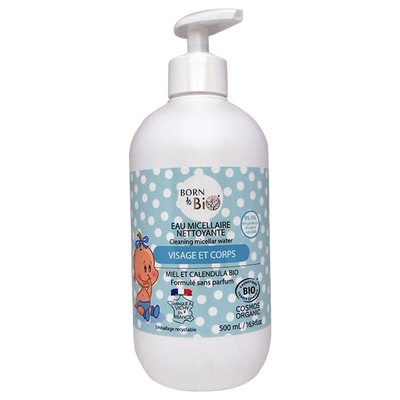 Eau Micellaire Nettoyante pour Bébé 500mL - Certifiée bio-0