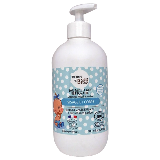 Eau Micellaire Nettoyante pour Bébé 500mL - Certifiée bio-0