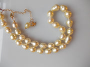 White Baroque pearls with Sexy Extender Chain-2