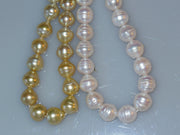 White Baroque pearls with Sexy Extender Chain-5