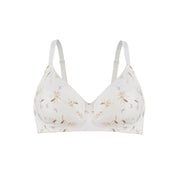 Ditsy Floral - Silk & Organic Cotton Smooth T-Shirt Wireless Bra-2