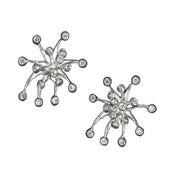 Fireworks Earrings-Large-18K Gold with Diamonds-15