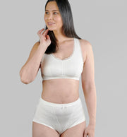 Georgia - Silk Back Support Full Coverage Wireless Organic Cotton Bra-8