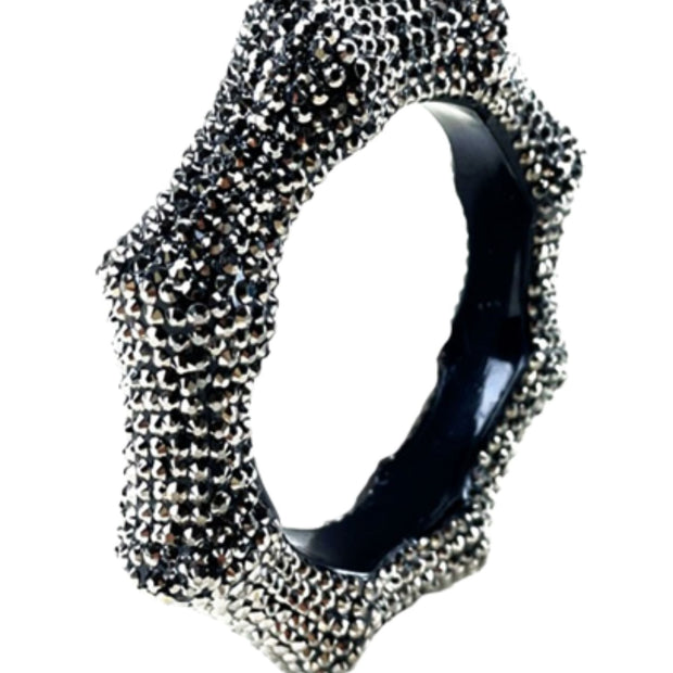 Studded Bamboo Bangle Bracelet-3