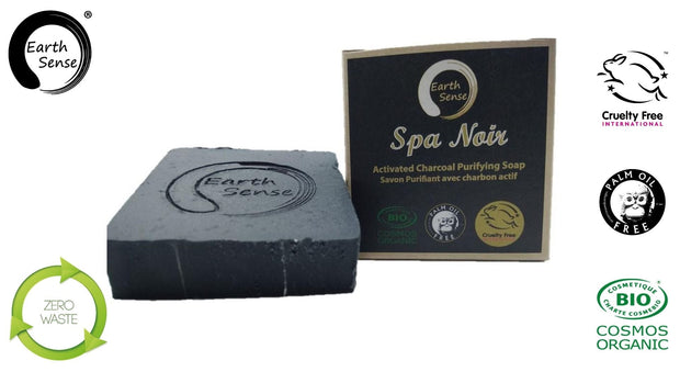 Organic Certified Spa Noir - Solid Soap with activated charcoal - 90g-1