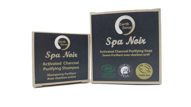 Organic Certified Spa Noir - Solid Soap with activated charcoal - 90g-3