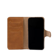 iPhone 15 Series Full-Grain Leather Folio Case Wallet with MagSafe - Classic 4.0-7