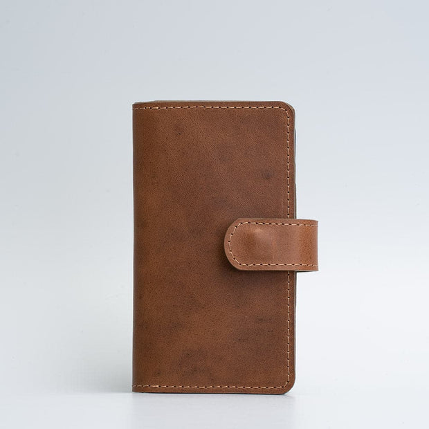 Leather Folio Wallet with MagSafe on magnet closure - SALE-4