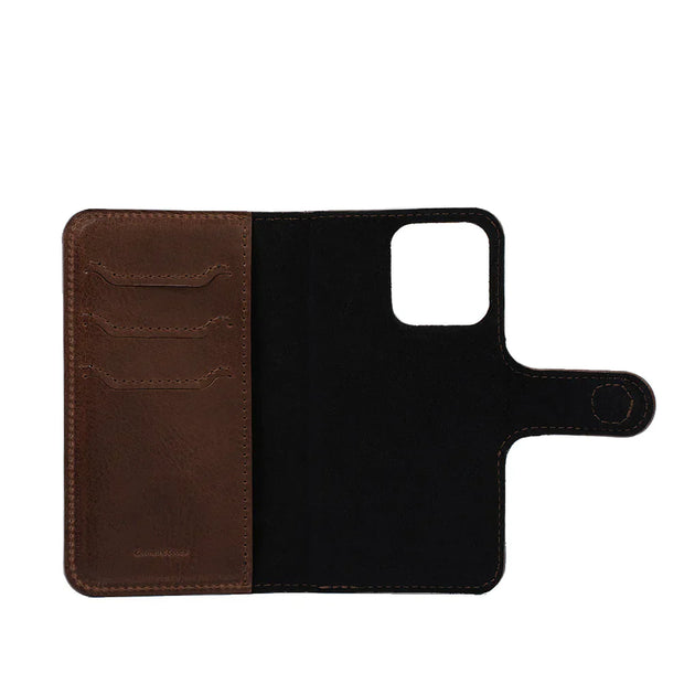 iPhone 15 series Leather MagSafe Folio Case Wallet with Grip-8