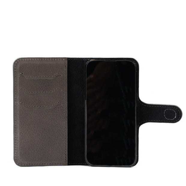 iPhone 15 series Leather MagSafe Folio Case Wallet with Grip-9