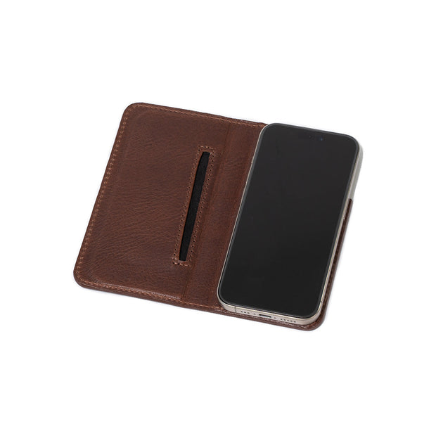 iPhone 15 series Leather Folio Case Wallet with MagSafe - The Minimalist 3.0-5