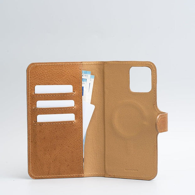 iPhone 12/13 series Full-Grain Leather Folio Case Wallet with MagSafe - Classic 4.0-11