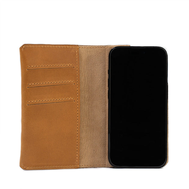 iPhone 14 series Leather Folio Case Wallet with MagSafe - The Minimalist 1.0-4