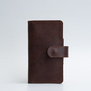 Leather Folio Wallet with MagSafe on magnet closure - SALE-0