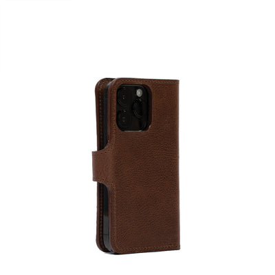 iPhone 15 Series Full-Grain Leather Folio Case Wallet with MagSafe - Classic 4.0-0