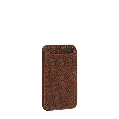 MagSafe leather wallet Geometric Net-0