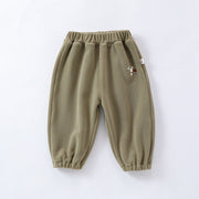 Infant Baby Kids Boys And Girls 4-Colors Orlon Fleece Winter Pants-3