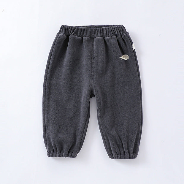 Infant Baby Kids Boys And Girls 4-Colors Orlon Fleece Winter Pants-5