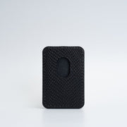 Leather wallet with MagSafe - Embossed Snake Print-4