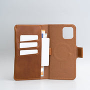 Leather iPhone folio wallet with Magsafe - The Minimalist 2.0 - SALE-2